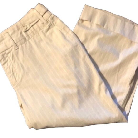 Banana Republic Stretch Capris Size 6 Cream - Picture 1 of 8